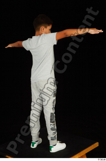 Timbo dressed grey joggers grey t shirt standing t poses…